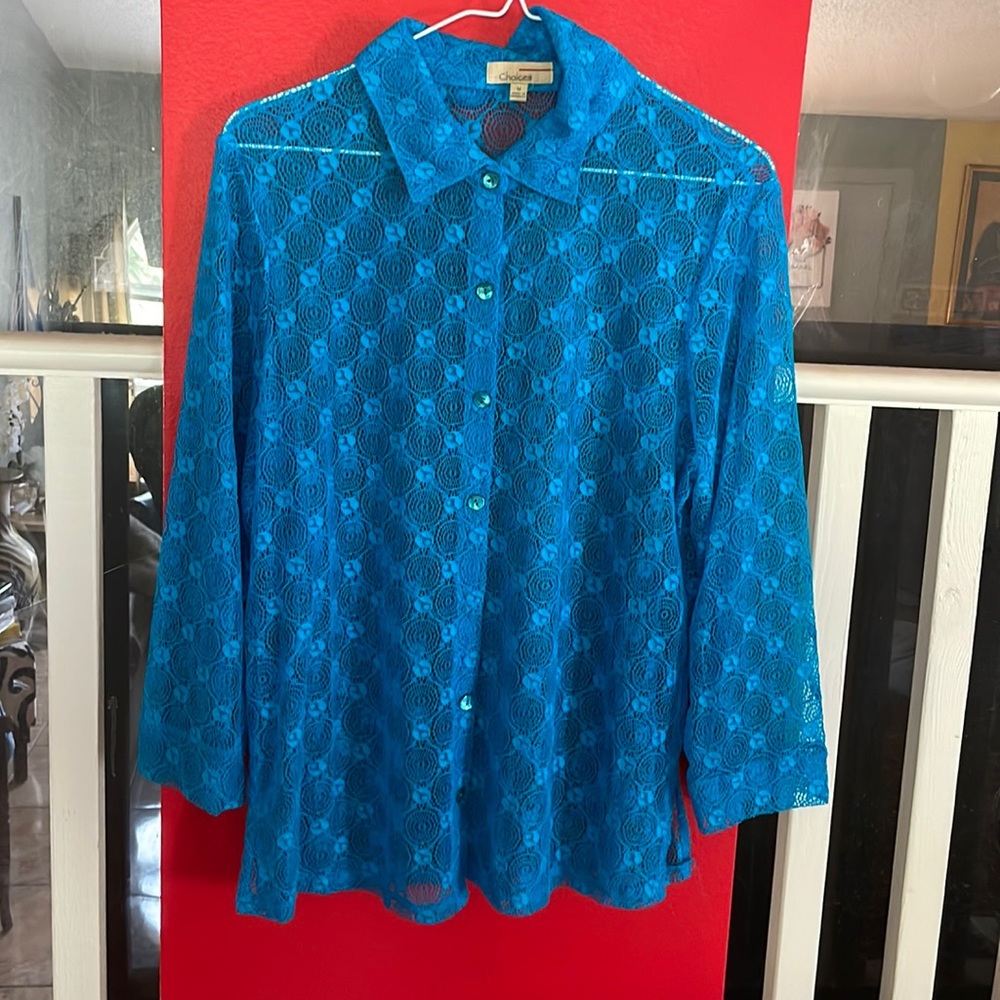 Womens sheer blouse